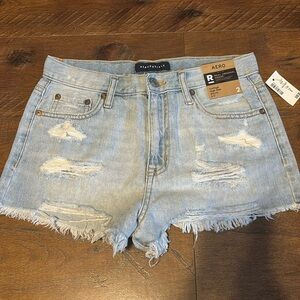 NWT Aeropostale Jean Shorts Vintage High Rise Shorty 2.5”